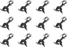 Walthers Cornerstone HO Scale Horn-Hook Train Couplers (X-2F Style) 12-Pack