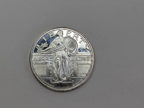 1x Standing Liberty Quarter Design USA Bullion-999 Silver 1 Oz Ounce Round Coin