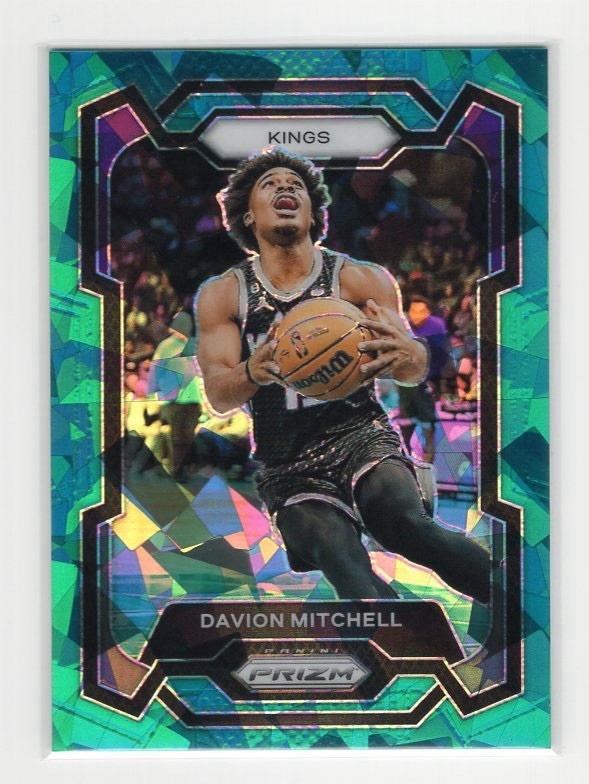 2023-24 Panini Prizm - Davion Mitchell #227 Teal Ice Prizm /225