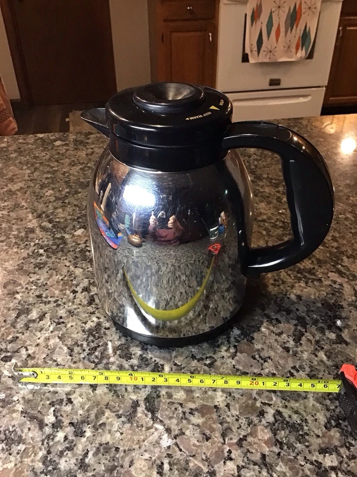 APLICA CAFETERA REPUESTO Jarra Térmica Cromo 10-12 Tazas Preparar y Verter Tapa Foto 3 de 4