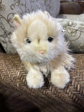Aurora Miyoni Persian Kitty Cat Tan Cream 8.5" Plush Blue Eyes 2022