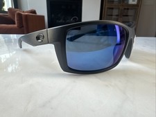 Costa Del Mar Sunglasses REEFTON Blackout/Blue Mirror POLARIZED 580P Lens 1252