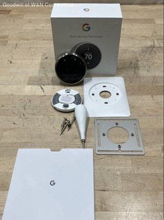 Google Nest Learning Thermostat 3rd Generation Stainless Steel With Base & Box