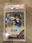 Corbin Carroll 2019 Bowman Chrome Draft Purple Refractor Auto PSA 10 GEM MINT