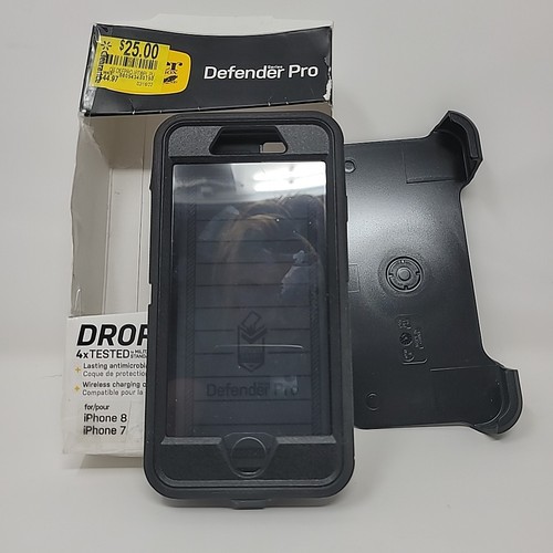 Otterbox Defender Pro Series Black w/Clip Apple iPhone 8+ 7+ 7 Plus 8 Plus