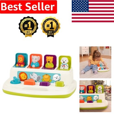 Interactive Cause-and-Effect Toy - Color Sorting Animal Pals for 18+