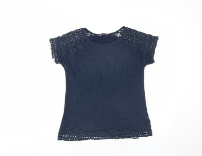 Marks and Spencer blaues Damen T-Shirt Größe 8