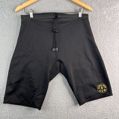 Gold s Gym Sauna Shorts Neoprene Sweat Slimming Compression Fitness M/L