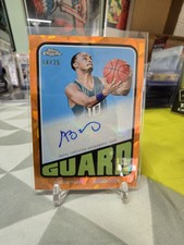 2023-24 Topps Chrome '72 Autographs /25 Orange Refractor Amari Bailey RC Auto