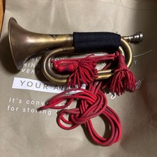 Trumpet type instrument gold red signal trumpet valuable