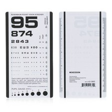 McKesson 14 Inch Distance Handheld Eye Chart Letter Number 5 per Bag