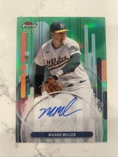 2025 Topps Finest Mason Miller Green Refractor Auto 23/75 FA-MM Padres As