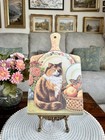 Vintage Wilscombe Melamine Chopping Board Cat Pattern Kitsch Style Retro Kitchen