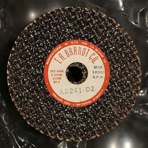 T.A. BRANDT CO. Grinding Wheels: 3" x 1/4" x 3/8 Arbor Metal Cutting 1 Disc