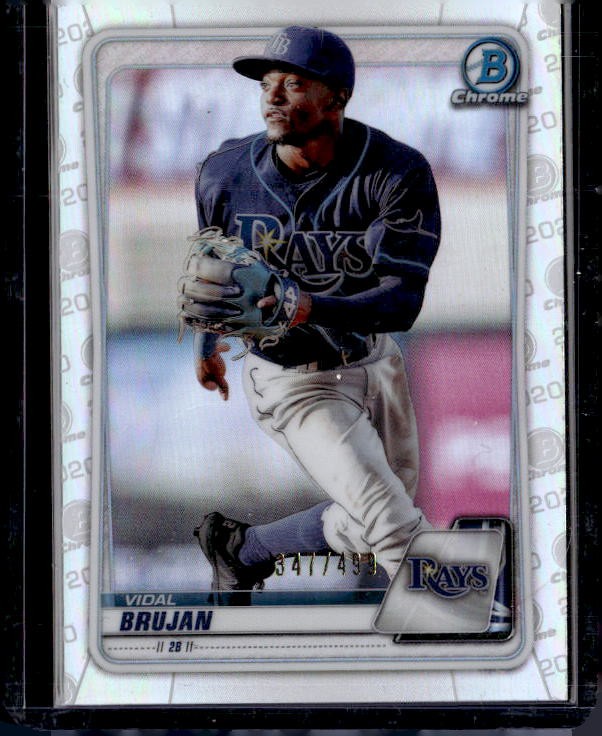 2020 Bowman #CPA-VB Vidal Brujan Chrome Prospect Autographs Refractor #/499