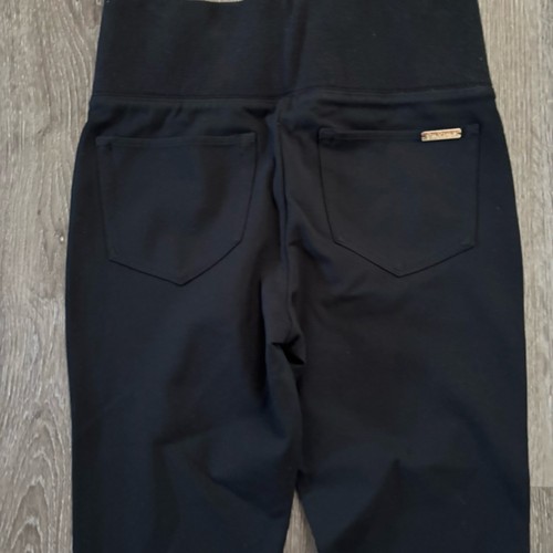 Lilly Pulitzer M Black High Thick Waist Pockets Tapered Dress Yoga Pants - Picture 7 of 13