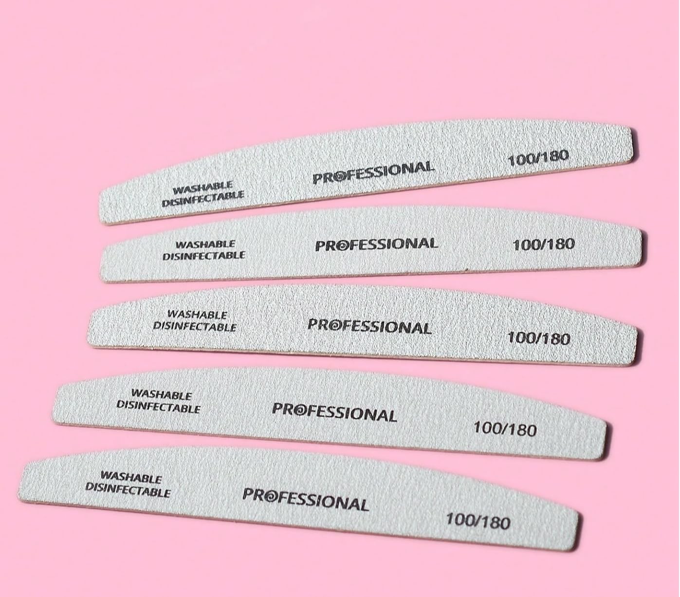 S Set, 100/180 Grit, Washable And Disinfectable, White