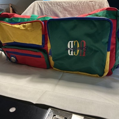 United Colors of Benetton Duffel Bag Multicolor Vintage Size. Flipped logo!
