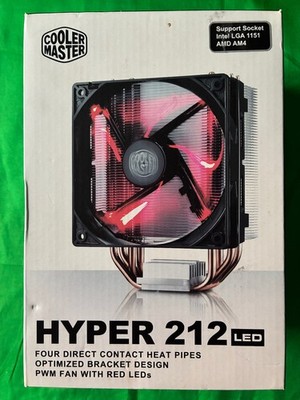 CPU Lüfter Cooler Master Hyper 212 red led LGA 1151 PWM 4-Pin gebraucht wie neu