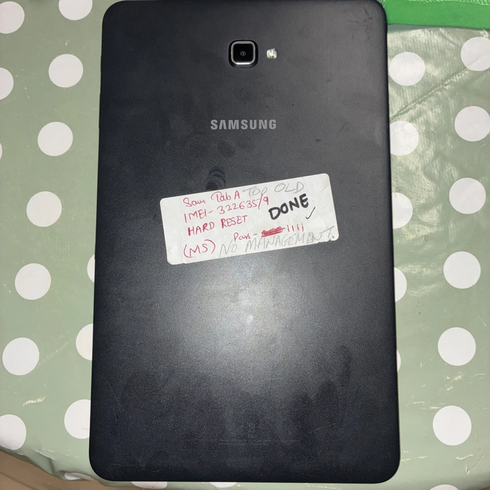 Samsung Galaxy Tab A 2016 SM-T585 16GB Wi-Fi & 4G 10.1 in Black - Image 2 of 2
