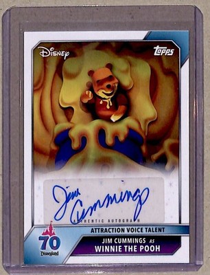 2025 Topps Disneyland 70th Winnie The Pooh Jim Cummings Auto #AA