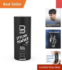 Level 3 Men's Hair Texture Powder - 30g for Natural Volume  Matte Finish