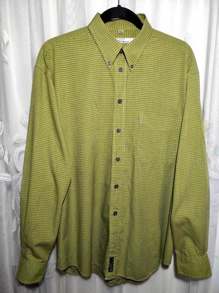 Men Ben Sherman Shirt Green Cotton 44 / XXL / 52