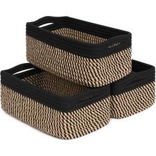 Storage Baskets, Small Baskets for Organizing Gift Basket Empty Woven Rope Ba...