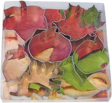 R&M International Autumn Leaf Cookie Cutters, Squirrel, Tinplated Steel 