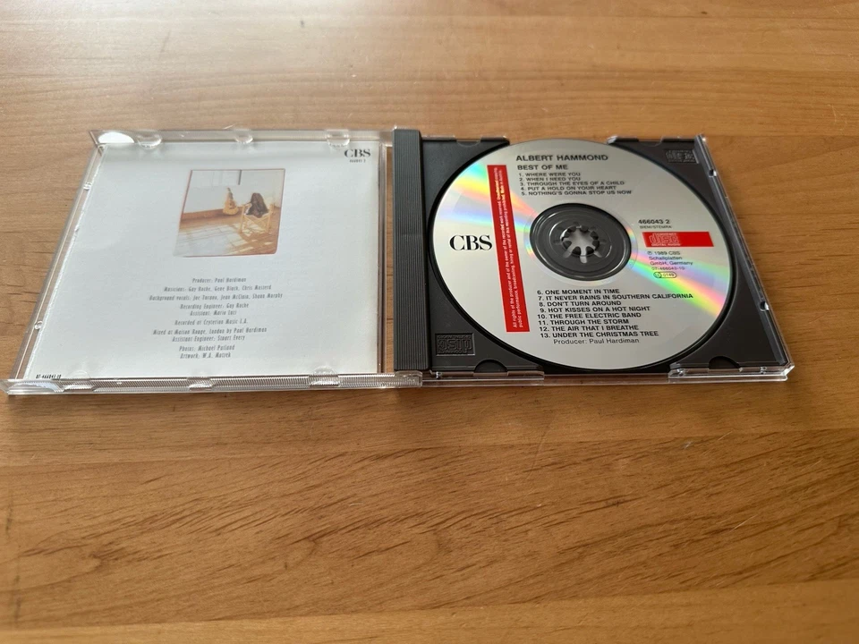 ALBERT HAMMOND - Best Of Me - CD 1989 - Bild 3 von 3