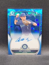 2023 Bowman Chrome Draft COLT EMERSON sapphire refractor auto 122/199 RC