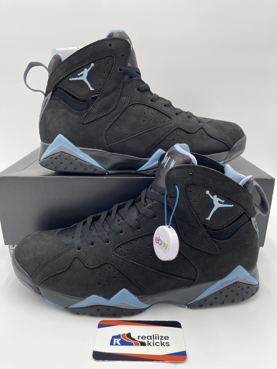 Mens Size 11 - Nike Air Jordan 7 Retro Chambray Black Blue (CU9307