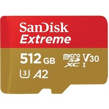 SanDisk Extreme 512 GB UHS-I microSD SDSQXA1512GAN6MA