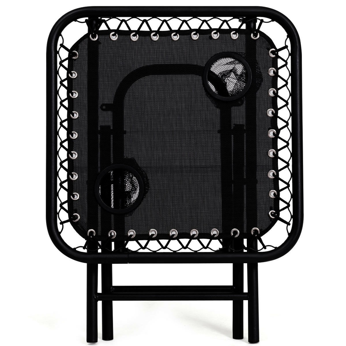 Folding 3PC Zero Gravity Reclining Lounge Chairs Table Pillows Portable Black