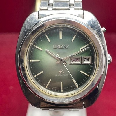ORIENT Chronoace Automatic Green Dial Herrenuhr 37mm Armband 17,5cm