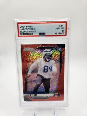 2024 Panini Prizm Rookies Jared Verse #341 Red Shimmer Prizm /35 RC PSA 10 💎 