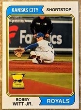 2023 Topps Heritage Bobby Witt Jr. #85 Gold Cup Kansas City Royals 