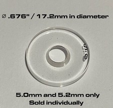 .676'' / 17.2mm FWB, Ansch tz, Steyr, Walther Slimline Clear sight inserts