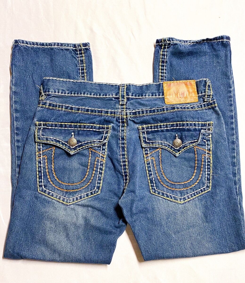 True Religion Jeans Mens W38 L33 Blue Ricky Super T Grunge True Religion Jeans Mens W38 L33 Blue Ricky Super T Grunge