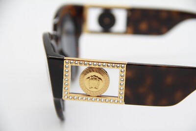 NEW VERSACE WOMEN SUNGLASSES VE4438B 108/87 EYEWEAR VERSACE MOD 4438-B, VE4438 NEW VERSACE VE4438B 108/87 WOMEN SUNGLASSES HAVANA EYEWEAR  main image 2