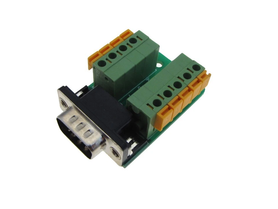 MDFLY DB9 Male Signals Breakout Board Quick Connect Spring connector