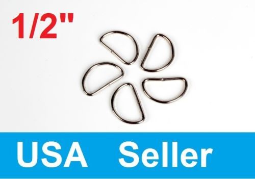 Lote 100 500 Anillos Dee para correas D Hebillas de Anillo 1/2" 5/8" 3/4" 1" 1.25" 1.5" - Imagen 2 de 8