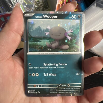 wooper pokemon card value Pokémon TCG Paldean Wooper Black Star Promos SVP 041 Cosmos Holo
