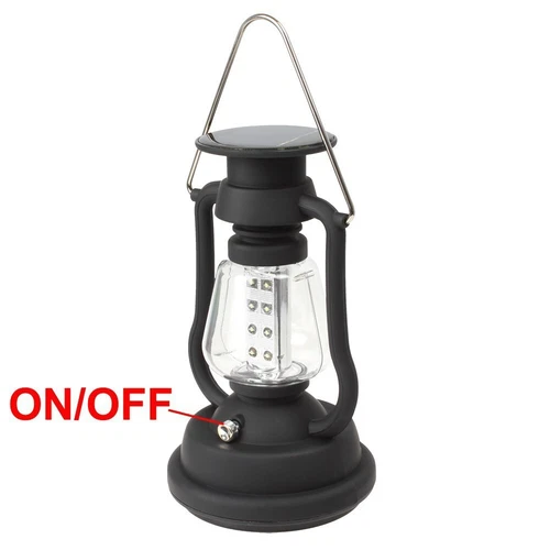 LED Solarleuchte Camping Lampe USB Aufladbar Laterne Akku Zelt Licht Outdoor NEU - Bild 8 von 9