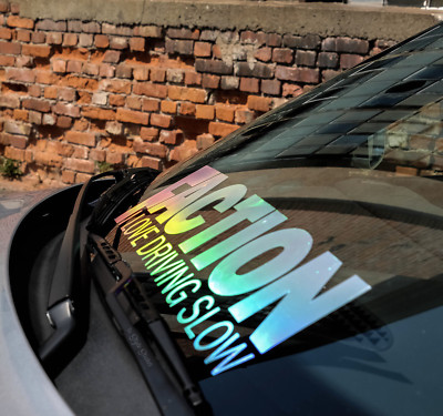 Faction Slow Auto Aufkleber Oilslick Frontscheibeaufkleber Oilslick 3d New 356
