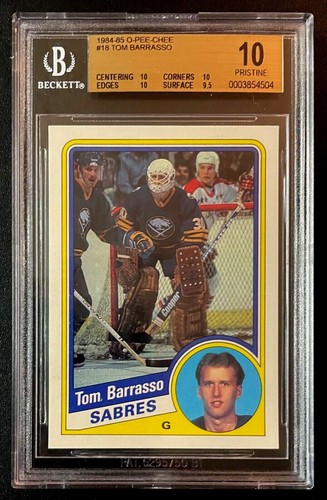Tom Barrasso #18 1984 O-Pee-Chee card