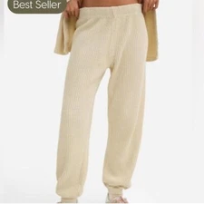 MATE the Label Organic Waffle Relaxed Jogger In Bone, Size Small, NWT