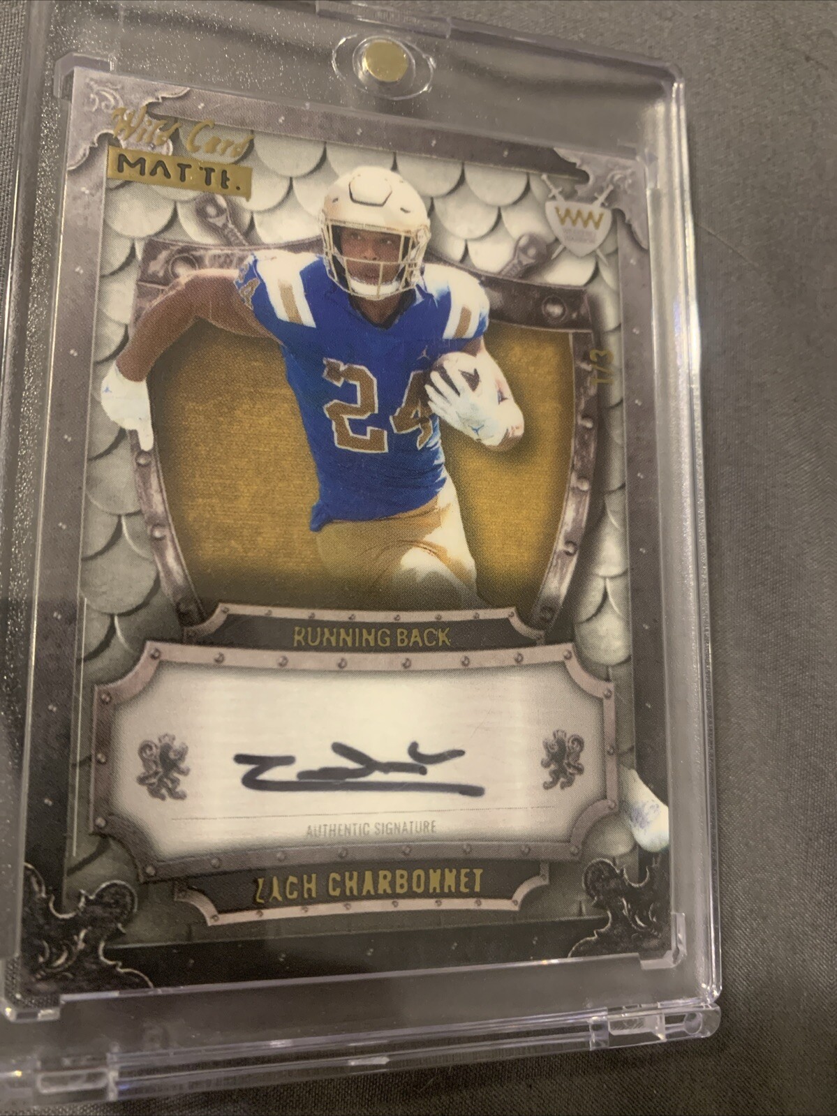 Zach Charbonnet Wild Card Matte White Premium Edition Weekend Warrior Autographs #WWA Base