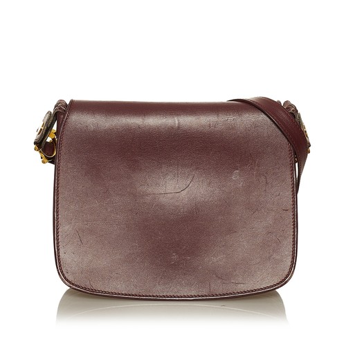 Cartier Red Bordeaux Calf Leather 