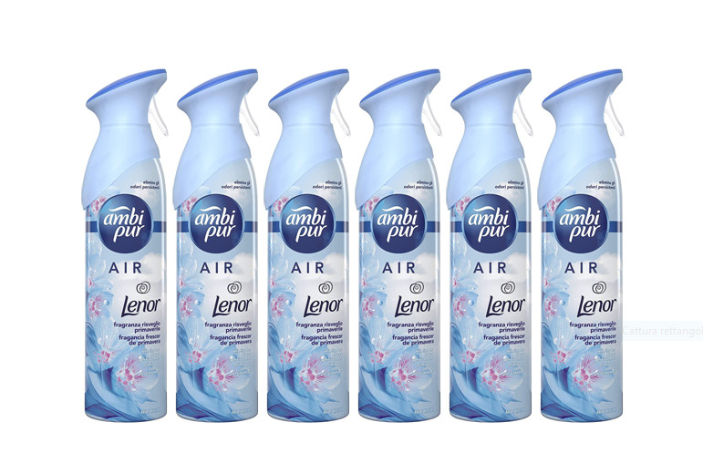 Stock 6x Ambi Pur AIR Risveglio Primaverile 300ml - Deodorante Spray